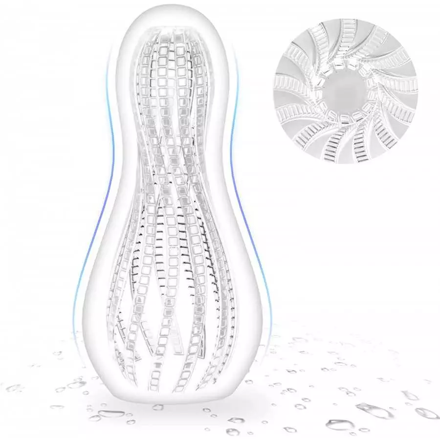 Sex Toys for Men Male Masturbators with Textured Tunnel, Male Sex Toys Elastic and Waterproof Pocket Pussy Male Stroker Suitable Sex Toys for Men Male Masturbators with Textured Tunnel, Male Sex Toys Elastic and Waterproof Pocket Pussy Male Stroker Suitable