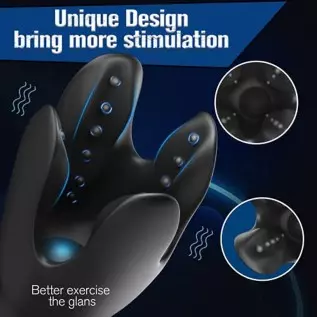 Vibrating Male Masturbator Penis Vibrator, Half Wrapped Mens Vibrator with 10 Vibration Modes for Penis and Glans Stimulation, A Vibrating Male Masturbator Penis Vibrator, Half Wrapped Mens Vibrator with 10 Vibration Modes for Penis and Glans Stimulation, A