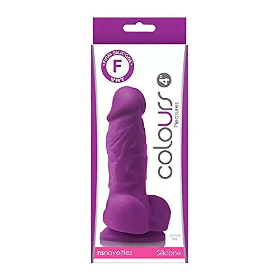 Adult Sex Toys Colours Pleasures 4in Purple