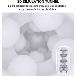 Male Masturbator Vacuum Cup, 3D Realistic Pocket Pussy Sleeve for Men Reusable Soft Stretchy Adult Men Sex Toys, Silky White Male Masturbator Vacuum Cup, 3D Realistic Pocket Pussy Sleeve for Men Reusable Soft Stretchy Adult Men Sex Toys, Silky White