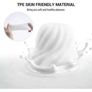 Male Masturbator Vacuum Cup, 3D Realistic Pocket Pussy Sleeve for Men Reusable Soft Stretchy Adult Men Sex Toys, Silky White Male Masturbator Vacuum Cup, 3D Realistic Pocket Pussy Sleeve for Men Reusable Soft Stretchy Adult Men Sex Toys, Silky White