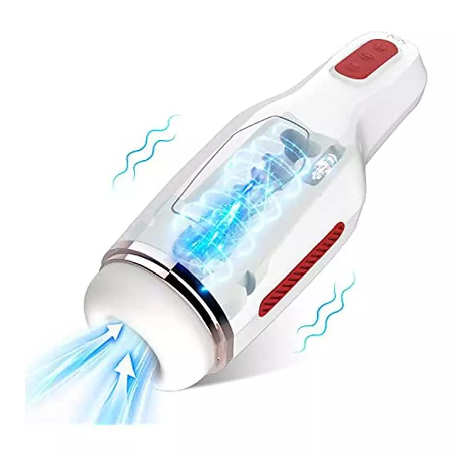 Automatic Male Masturbators Cup, Male Masturbator Toy with with 10 Vibrating Modes & 5 Suction Modes, LUGAGA Masturbation Blowjo