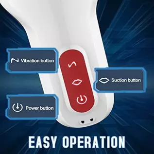 Automatic Male Masturbators Cup, Male Masturbator Toy with with 10 Vibrating Modes & 5 Suction Modes, LUGAGA Masturbation Blowjo