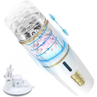 Automatic Blowjob Toy Machine Male Masturbators Cup with 7 Rotating Thrusting Motion, Male Sex Toy Penis Masturbator for Men Str