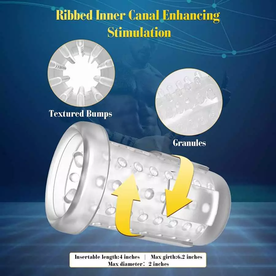 Automatic Blowjob Toy Machine Male Masturbators Cup with 7 Rotating Thrusting Motion, Male Sex Toy Penis Masturbator for Men Str