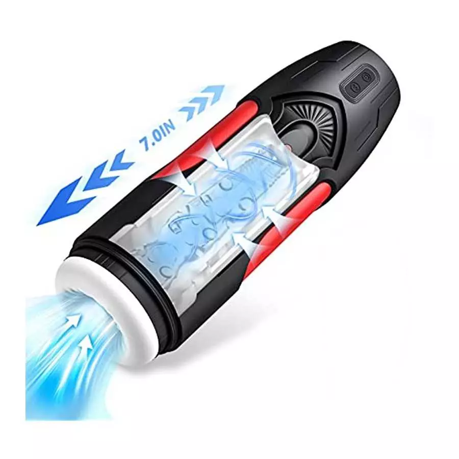 Automatic Male Masturbators with 7 Suction & Vibration Modes, Mesterstar Mens Vibrator strokers Hands Free Pocket Pussy with 3D