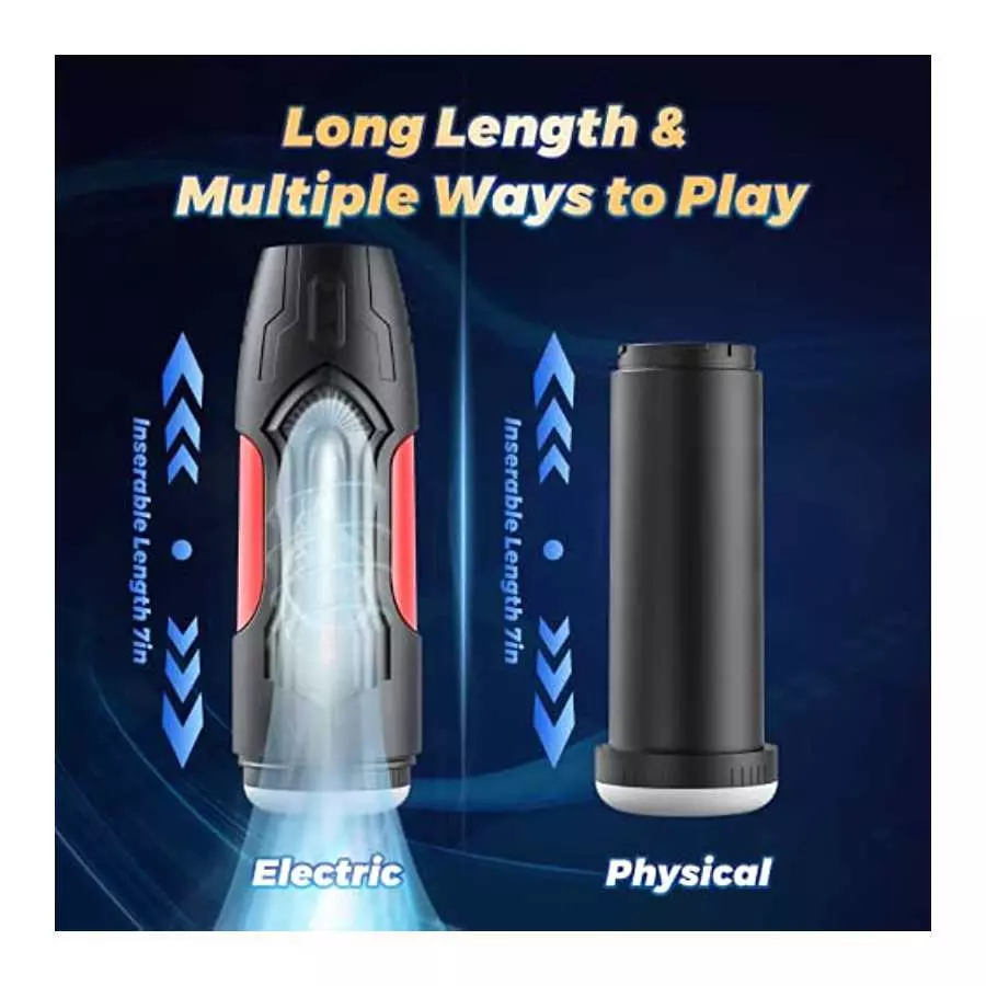 Automatic Male Masturbators with 7 Suction & Vibration Modes, Mesterstar Mens Vibrator strokers Hands Free Pocket Pussy with 3D