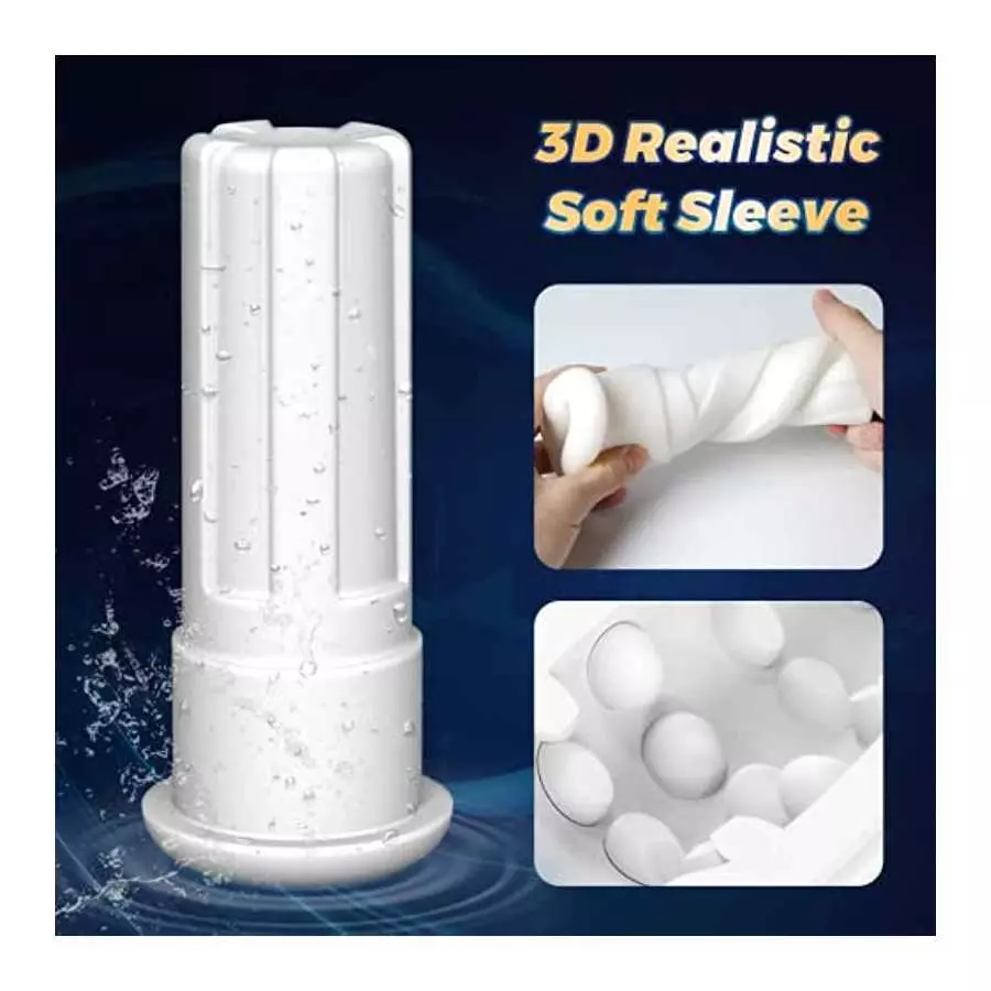 Automatic Male Masturbators with 7 Suction & Vibration Modes, Mesterstar Mens Vibrator strokers Hands Free Pocket Pussy with 3D