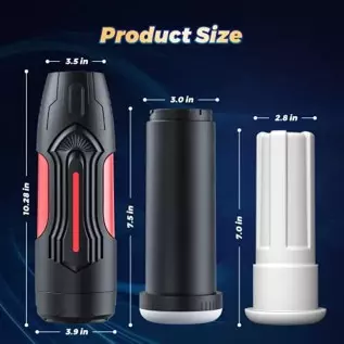 Automatic Male Masturbators with 7 Suction & Vibration Modes, Mesterstar Mens Vibrator strokers Hands Free Pocket Pussy with 3D