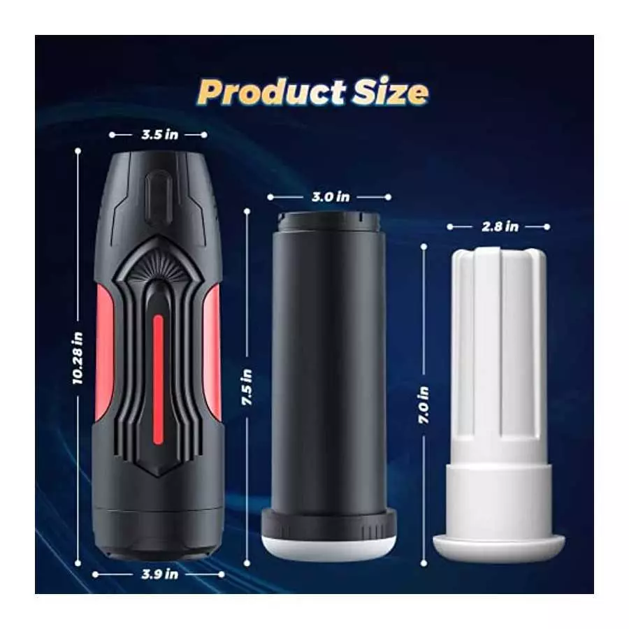 Automatic Male Masturbators with 7 Suction & Vibration Modes, Mesterstar Mens Vibrator strokers Hands Free Pocket Pussy with 3D