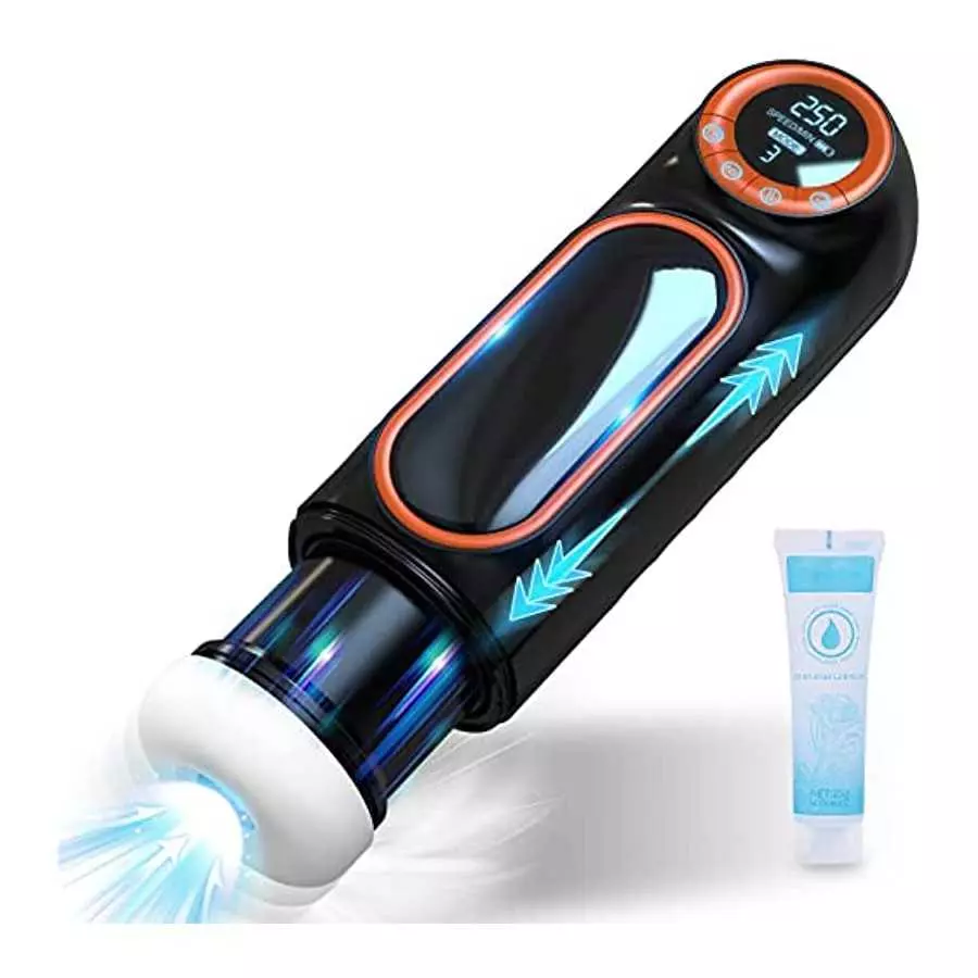 Automatic Male Masturbator with Powerful Vibrating & Thrusting Mode, Krumppo Self-Sucking Masturbation Stroker for Men with Real Automatic Male Masturbator with Powerful Vibrating & Thrusting Mode, Krumppo Self-Sucking Masturbation Stroker for Men with Real