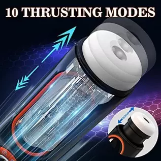 Automatic Male Masturbator with Powerful Vibrating & Thrusting Mode, Krumppo Self-Sucking Masturbation Stroker for Men with Real Automatic Male Masturbator with Powerful Vibrating & Thrusting Mode, Krumppo Self-Sucking Masturbation Stroker for Men with Real