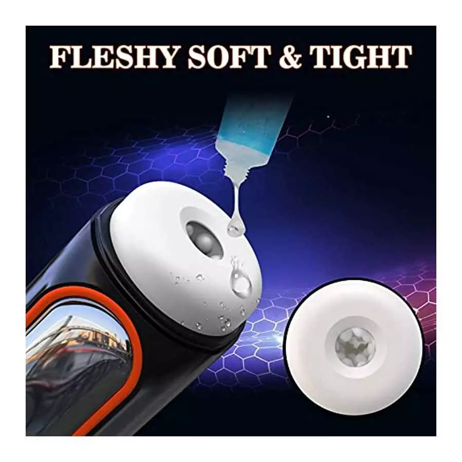 Automatic Male Masturbator with Powerful Vibrating & Thrusting Mode, Krumppo Self-Sucking Masturbation Stroker for Men with Real