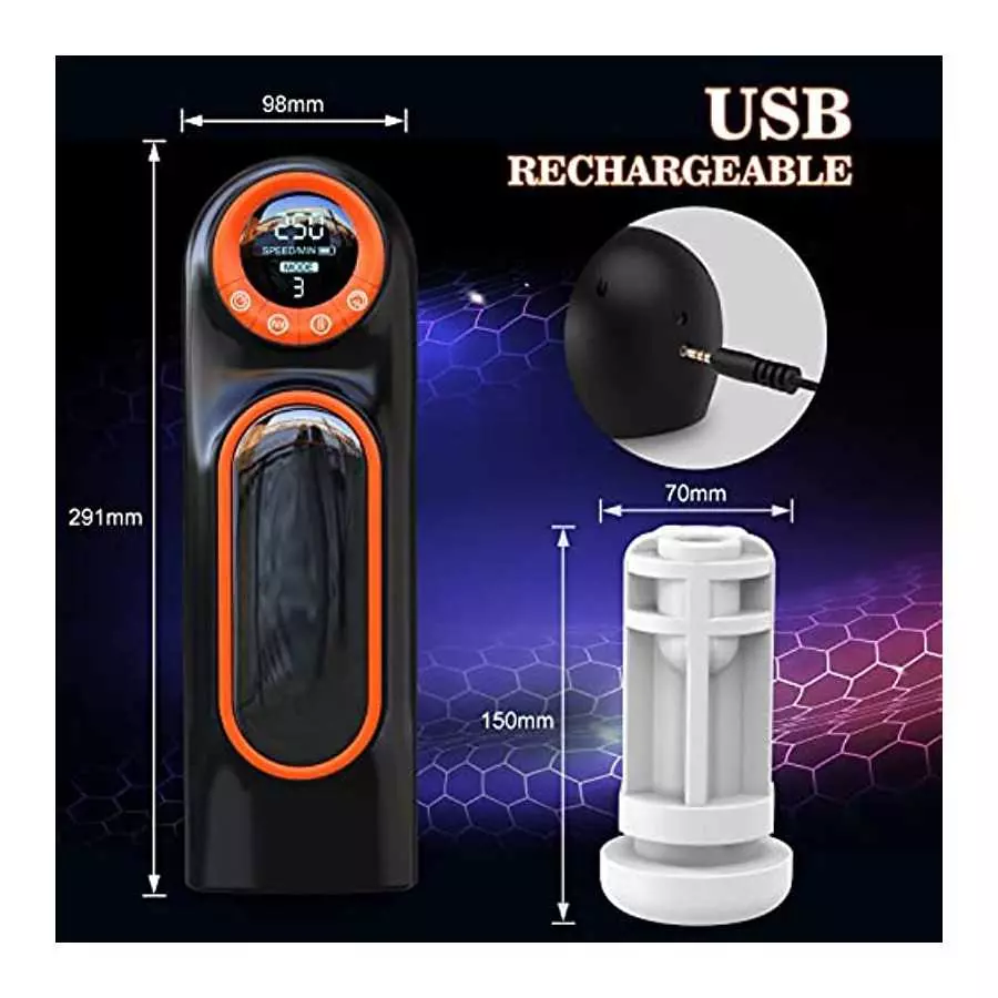 Automatic Male Masturbator with Powerful Vibrating & Thrusting Mode, Krumppo Self-Sucking Masturbation Stroker for Men with Real