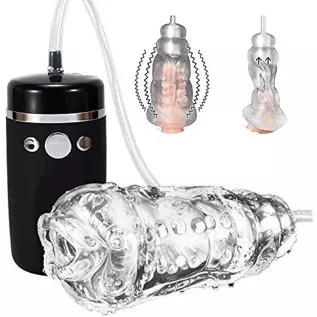 Penis Pump Vacuum with Sleeve - Rechargeable Automatic Training Detachable with Multimode Vibration for Male | Masturbator | Dys