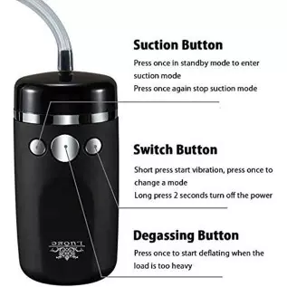 Penis Pump Vacuum with Sleeve - Rechargeable Automatic Training Detachable with Multimode Vibration for Male | Masturbator | Dys Penis Pump Vacuum with Sleeve - Rechargeable Automatic Training Detachable with Multimode Vibration for Male | Masturbator | Dys