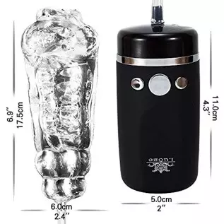 Penis Pump Vacuum with Sleeve - Rechargeable Automatic Training Detachable with Multimode Vibration for Male | Masturbator | Dys Penis Pump Vacuum with Sleeve - Rechargeable Automatic Training Detachable with Multimode Vibration for Male | Masturbator | Dys