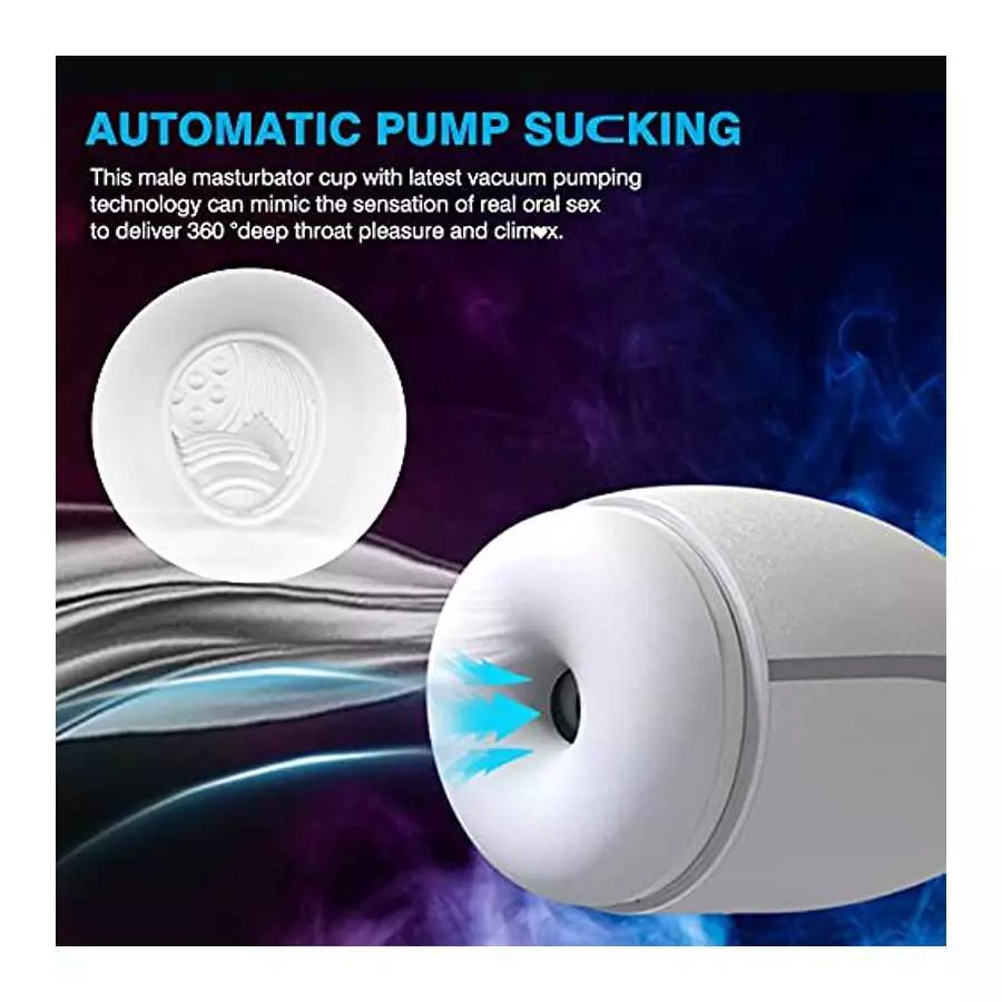 Automatic Sucking Blowjob Sex Machine Male Masturbator, Adult Sex Toys for Men, Vibrating Heating Hands Free Men's Sex Toy Strok