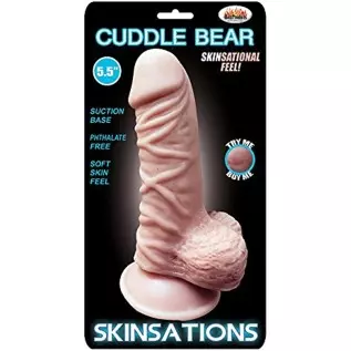 Adult Sex Toys Skinsations Cuddle Bear 5.5in Dildo