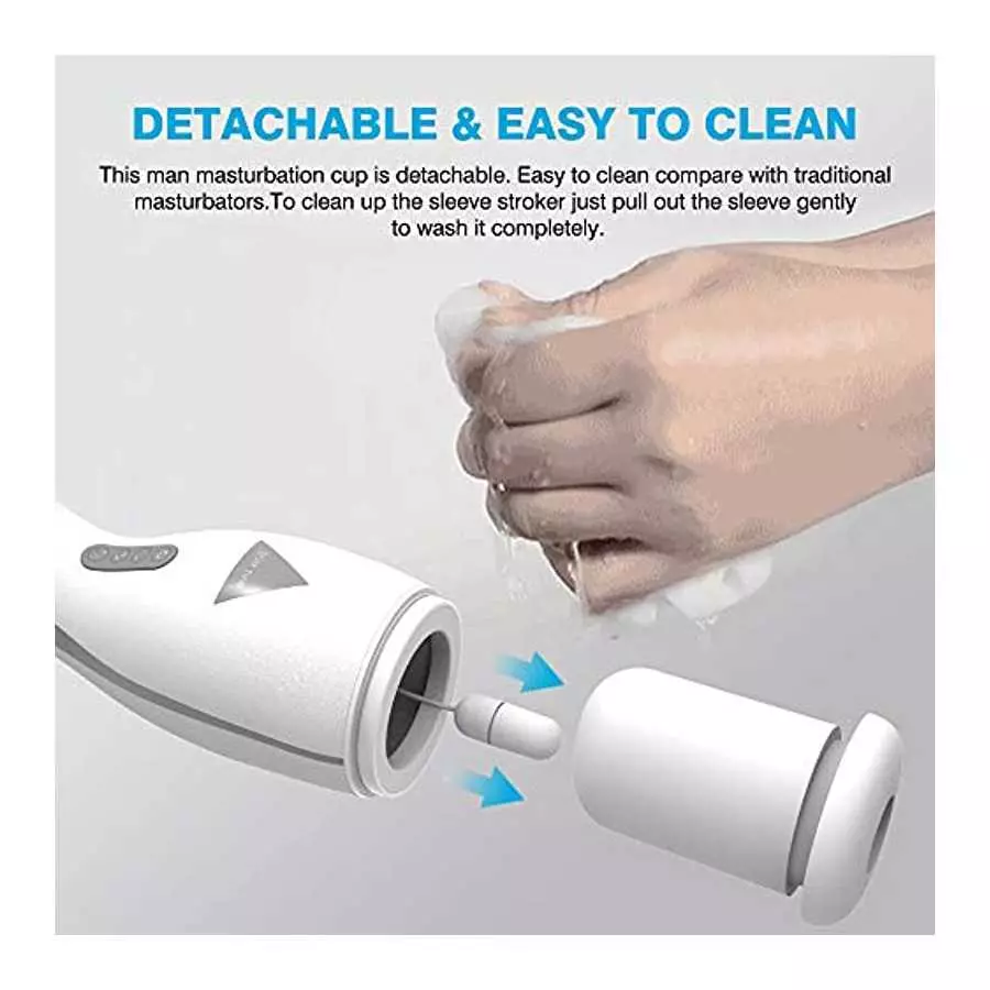 Automatic Sucking Blowjob Sex Machine Male Masturbator, Adult Sex Toys for Men, Vibrating Heating Hands Free Men's Sex Toy Strok