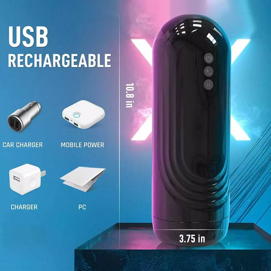 Automatic Male Masturbator 7 Blowjob Thrusting Modes Masturbators Cup 3D Realistic Textured Vagina Adult Sensory Toys