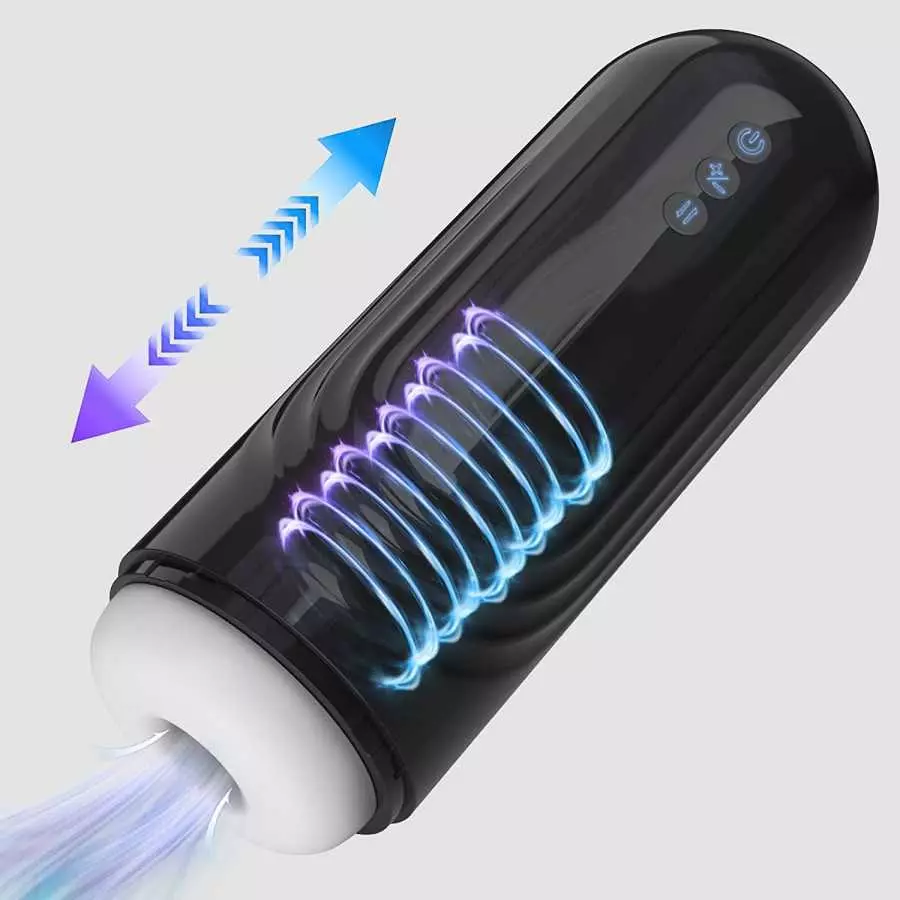 Automatic Male Masturbator 7 Blowjob Thrusting Modes Masturbators Cup 3D Realistic Textured Vagina Adult Sensory Toys