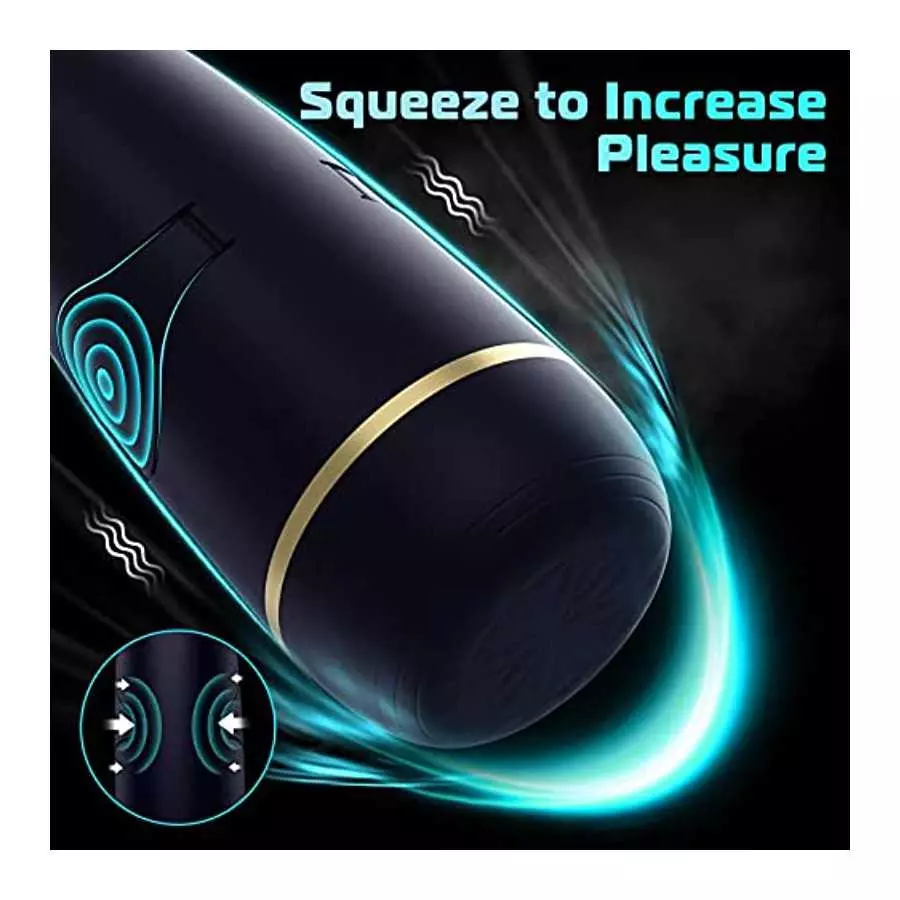 Adult Sex Toys Automatic Sucking Male Masturbator-Men Sex Toy with 4 Suction & 10 Vibration,Electric Pocket Pussy Penis Vacuum P