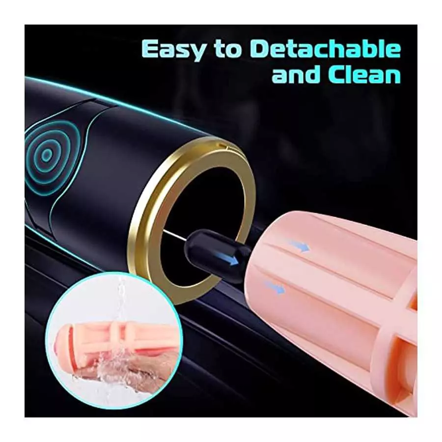 Adult Sex Toys Automatic Sucking Male Masturbator-Men Sex Toy with 4 Suction & 10 Vibration,Electric Pocket Pussy Penis Vacuum P