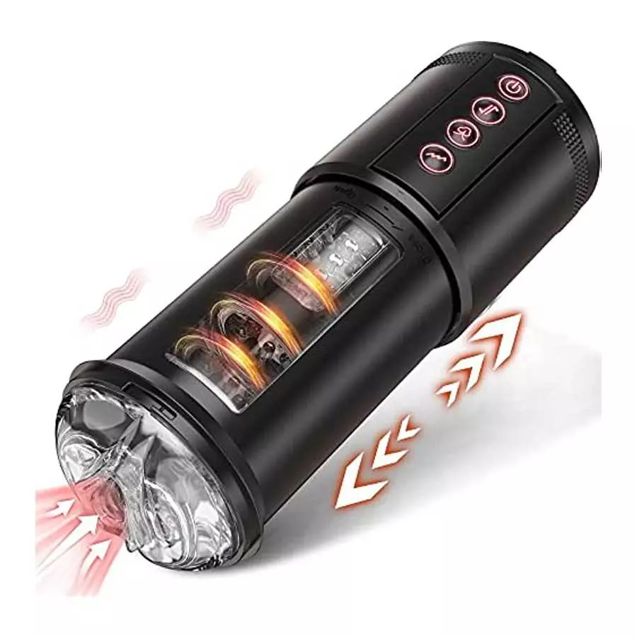 3 in 1 Automatic Male Masturbator Cup with Sucking & Vibrating & Thrusting Modes, Realistic Vagina Pocket Pussy Stroker with 3D 3 in 1 Automatic Male Masturbator Cup with Sucking & Vibrating & Thrusting Modes, Realistic Vagina Pocket Pussy Stroker with 3D