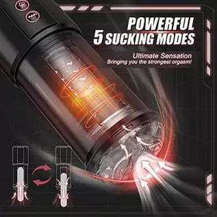 3 in 1 Automatic Male Masturbator Cup with Sucking & Vibrating & Thrusting Modes, Realistic Vagina Pocket Pussy Stroker with 3D 3 in 1 Automatic Male Masturbator Cup with Sucking & Vibrating & Thrusting Modes, Realistic Vagina Pocket Pussy Stroker with 3D
