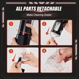 3 in 1 Automatic Male Masturbator Cup with Sucking & Vibrating & Thrusting Modes, Realistic Vagina Pocket Pussy Stroker with 3D 3 in 1 Automatic Male Masturbator Cup with Sucking & Vibrating & Thrusting Modes, Realistic Vagina Pocket Pussy Stroker with 3D