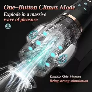 Male Masturbators Adult Toys, Mens Sex Toys Automatic Male Masturbator with 5 Sucking & 10 Vibrating Modes, Male Stroker with Po Male Masturbators Adult Toys, Mens Sex Toys Automatic Male Masturbator with 5 Sucking & 10 Vibrating Modes, Male Stroker with Po