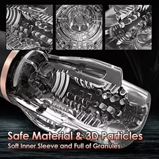 Male Masturbators Adult Toys, Mens Sex Toys Automatic Male Masturbator with 5 Sucking & 10 Vibrating Modes, Male Stroker with Po Male Masturbators Adult Toys, Mens Sex Toys Automatic Male Masturbator with 5 Sucking & 10 Vibrating Modes, Male Stroker with Po