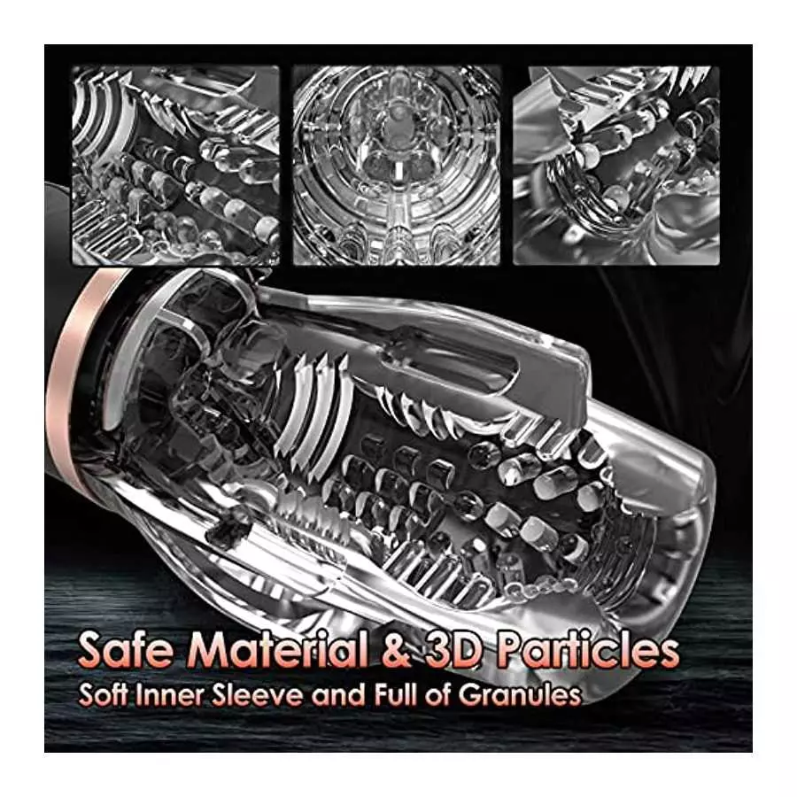 Male Masturbators Adult Toys, Mens Sex Toys Automatic Male Masturbator with 5 Sucking & 10 Vibrating Modes, Male Stroker with Po