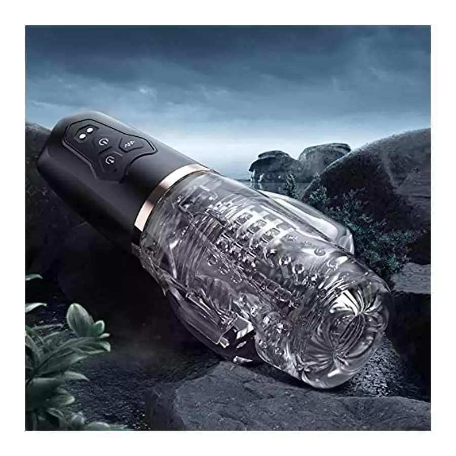 Male Masturbators Adult Toys, Mens Sex Toys Automatic Male Masturbator with 5 Sucking & 10 Vibrating Modes, Male Stroker with Po