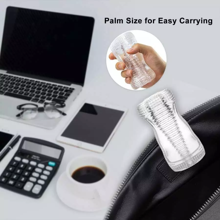 Male Masturbator Cup Sex Toys for Men, LUGAGA Blowjob Stroker Sleeve Stimulator for Man Masturbation, Portable Pocket Pussy for