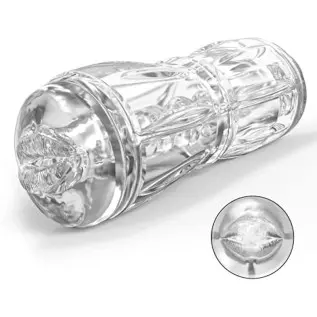 Dual Open Ended 360° Rotating Male Masturbators Stroker Sleeve,Mesterstar Pocket Pussy Sex Toys for Adult with 3D Crystal Realis