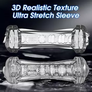 Dual Open Ended 360° Rotating Male Masturbators Stroker Sleeve,Mesterstar Pocket Pussy Sex Toys for Adult with 3D Crystal Realis Dual Open Ended 360° Rotating Male Masturbators Stroker Sleeve,Mesterstar Pocket Pussy Sex Toys for Adult with 3D Crystal Realis