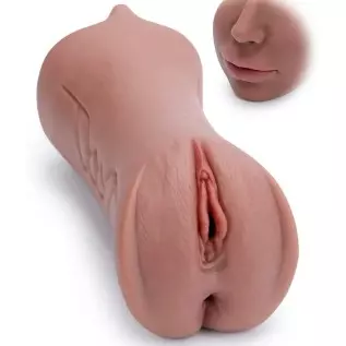 Rosetell Male Masturbators 3 in 1 Male Pocket Pussy Blowjob Stroker with Realistic Mouth Vivid Vagina and Tight Anus Soft Sex Do