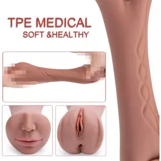 Rosetell Male Masturbators 3 in 1 Male Pocket Pussy Blowjob Stroker with Realistic Mouth Vivid Vagina and Tight Anus Soft Sex Do Rosetell Male Masturbators 3 in 1 Male Pocket Pussy Blowjob Stroker with Realistic Mouth Vivid Vagina and Tight Anus Soft Sex Do