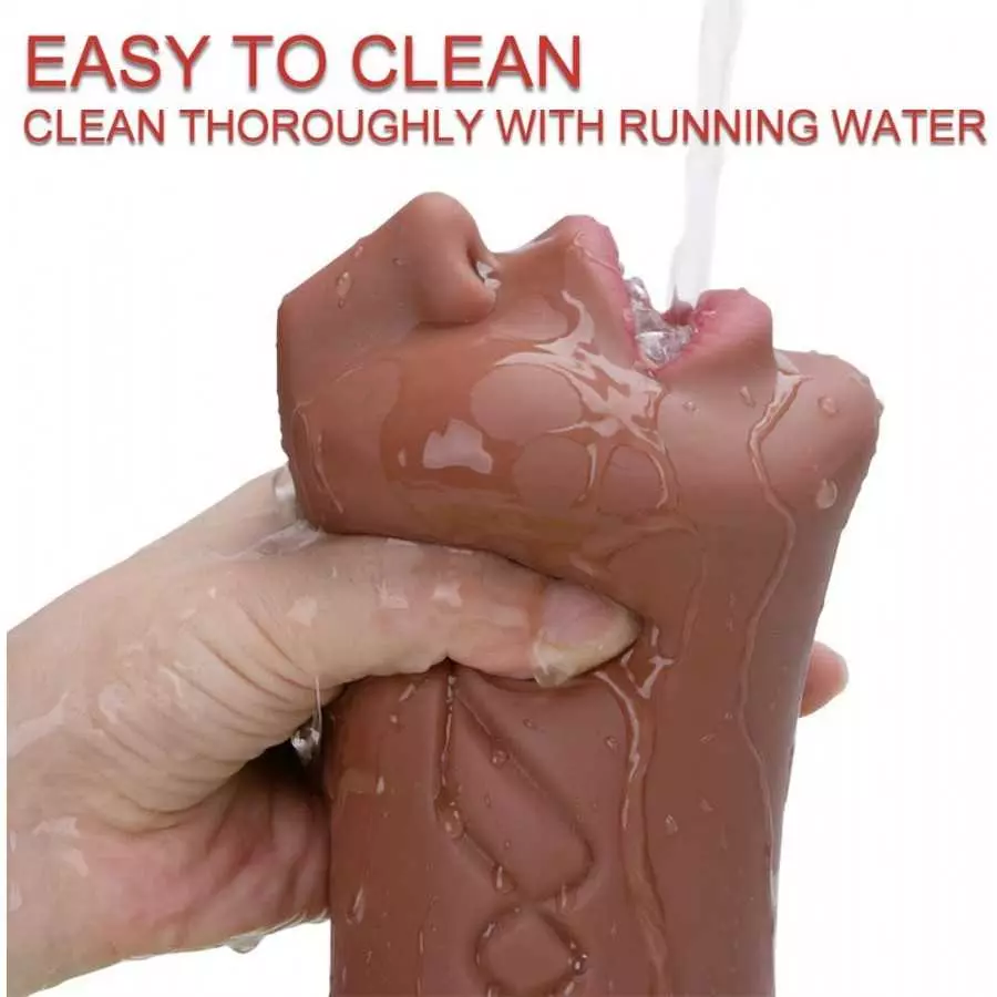 Rosetell Male Masturbators 3 in 1 Male Pocket Pussy Blowjob Stroker with Realistic Mouth Vivid Vagina and Tight Anus Soft Sex Do