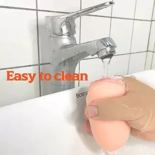 Male Masturbator Egg, Lilecemie Portable Pleasure Pocket Pussy Stroker with 3D Realistic Textured Vagina Ultra Soft Stretchy Mal