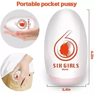 Male Masturbator Egg, Lilecemie Portable Pleasure Pocket Pussy Stroker with 3D Realistic Textured Vagina Ultra Soft Stretchy Mal