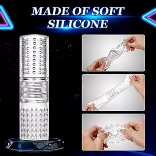 Male Masturbators Cup Crystal Vagina Sleeve Male Masturbation Stroker Transparent Spiral Textured Tunnel Pocket Pussy Adult Sex Male Masturbators Cup Crystal Vagina Sleeve Male Masturbation Stroker Transparent Spiral Textured Tunnel Pocket Pussy Adult Sex