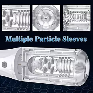 Automatic Male Masturbators with 8 Vibration & 4 Clamp Suction Modes for Penis Stimulation, Electric Pocket Pussy 3D&nbsp;Realistic T