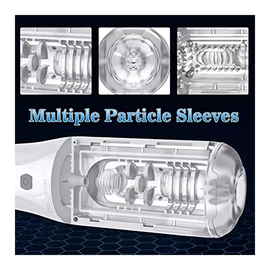 Automatic Male Masturbators with 8 Vibration & 4 Clamp Suction Modes for Penis Stimulation, Electric Pocket Pussy 3D&nbsp;Realistic T