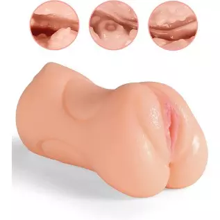 3 in 1 Male Masturbator Realistic Pocket Pussy with Drying Stick, Mansbatee Double-Ended Male Sex Toy Mouth Tongue Textured Vagi 3 in 1 Male Masturbator Realistic Pocket Pussy with Drying Stick, Mansbatee Double-Ended Male Sex Toy Mouth Tongue Textured Vagi