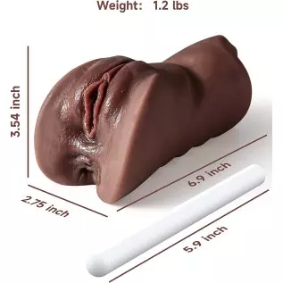 3 in 1 Male Masturbator Realistic Pocket Pussy with Drying Stick, Mansbatee Double-Ended Male Sex Toy Mouth Tongue Textured Vagi 3 in 1 Male Masturbator Realistic Pocket Pussy with Drying Stick, Mansbatee Double-Ended Male Sex Toy Mouth Tongue Textured Vagi