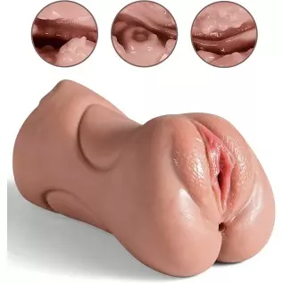3 in 1 Male Masturbator Realistic Pocket Pussy with Drying Stick, Mansbatee Double-Ended Male Sex Toy Mouth Tongue Textured Vagi 3 in 1 Male Masturbator Realistic Pocket Pussy with Drying Stick, Mansbatee Double-Ended Male Sex Toy Mouth Tongue Textured Vagi