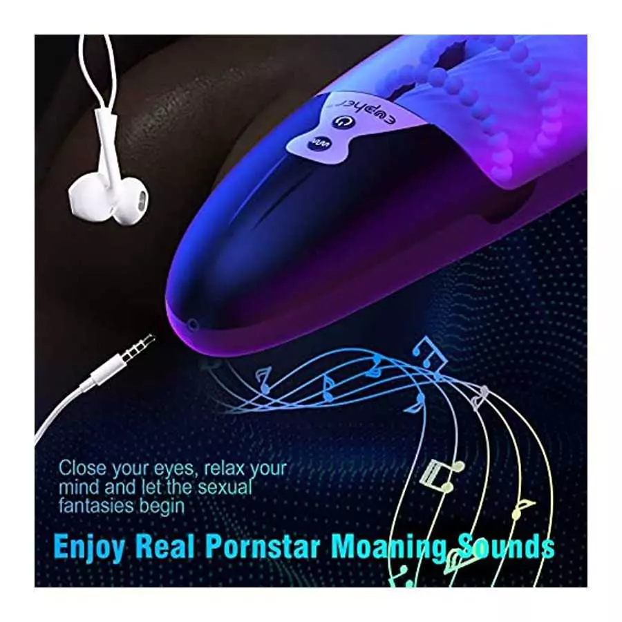 Automatic Male Masturbator, 5 Telescoping & Vibrating Electric Sex Masturbation Cup Penis Stroker for Men Hands Free Realistic P